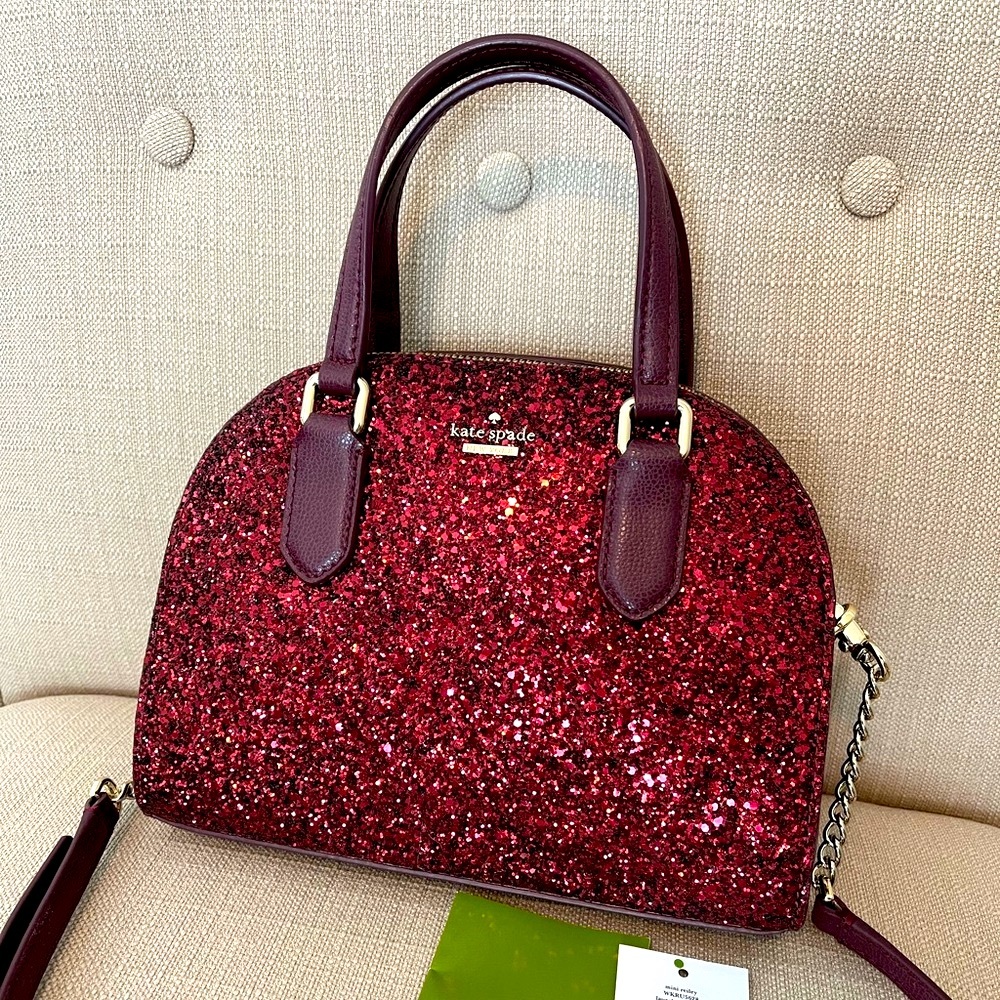 Kate Spade Mini Reiley Laurel Way Glitter Satchel